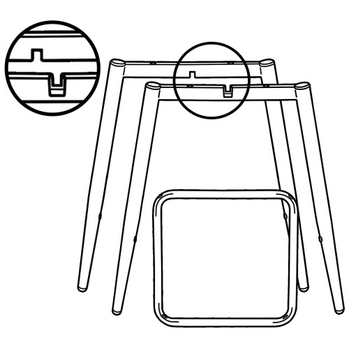 Cтул Тоскана полубарный СРП-533 (разборный каркас)