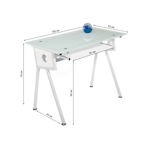 Компьютерный стол Rubin white