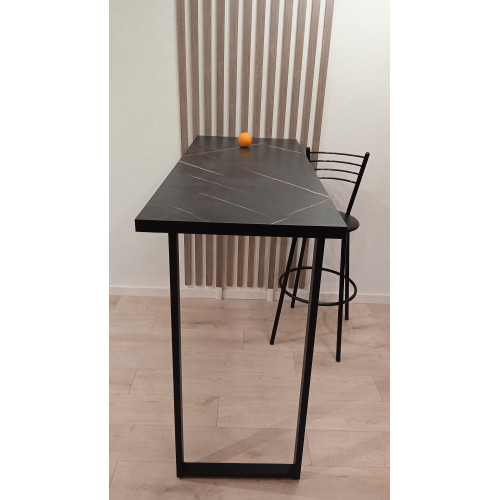 БАРНАЯ СТОЛЕШНИЦА 38 мм. Мрамор черный