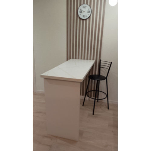 БАРНАЯ СТОЛЕШНИЦА 38 мм. Белый мрамор