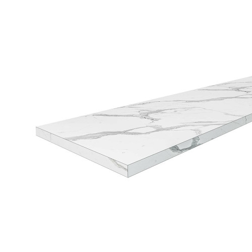 БАРНАЯ СТОЛЕШНИЦА 38 мм. Белый мрамор