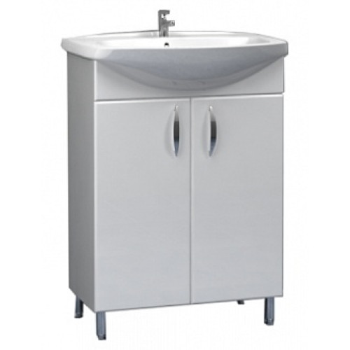 Тумба  Эко под ум-ник Уют 55 см на ножках белая арт. 29483