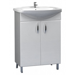 Тумба  "Эко" под ум-ник "Уют" 60 см на ножках белая арт. 29483