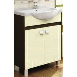 Тумба "Оливия new" под ум-ник "Уют" 55 см на ножках венге/ваниль 22540