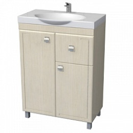 Тумба "Толедо" под ум-ник Infinity 65см, с 1-им ящиком, выбеленный дуб 27342