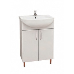 Тумба под ум-ник "Элегия" 60 см на ножках белая 5980