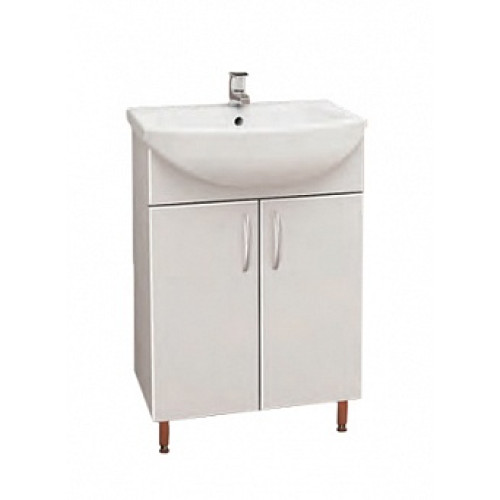 Тумба под ум-ник Элегия 60 см на ножках белая 5980