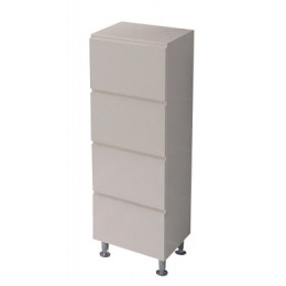 Комод "Эвита" 34см, с 4-мя ящиками, на ножках, молочный 27630