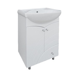 Тумба "Бриз 58" с умывальником "Интакт" (Воротынск)  с ящиком