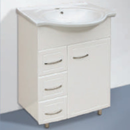 Тумба "Лайма 60" с умывальником "Сатурн" с ящиком