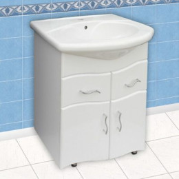 Тумба "Камилла 65" с  умывальником  "Новая грань" с 2 ящиками