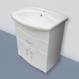 Тумба "Камилла 65" с  умывальником  "Новая грань" с 1 ящиком