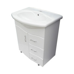 Тумба "Камилла 65" с  умывальником "Новая грань" с 3 ящиками