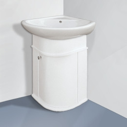 Тумба  угловая "Фаина" с  умывальником "Элегия угловой"