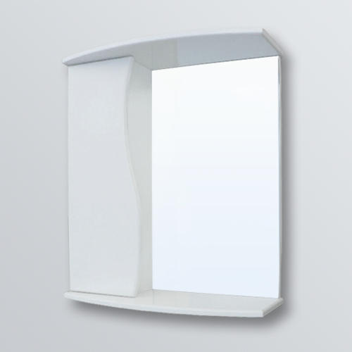 Зеркало Волна 75 левое со шкафчиком