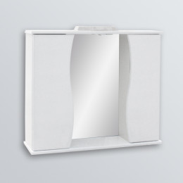 Зеркало "Волна 85"  с 2 шкафчиками