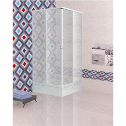 Уголок душевой  2-стенки, квадрат (ударопрочный поликарбонат) 800*800*1770