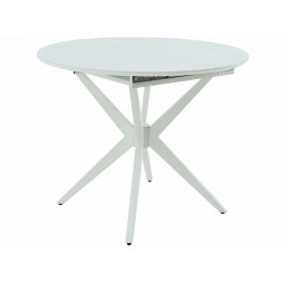 Стол «Сидней СВ» стекло белое, каркас белый