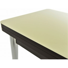 Стол «Бари» стекло молочный, венге