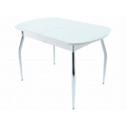 Стол «Ривьера» стекло СВ, белый