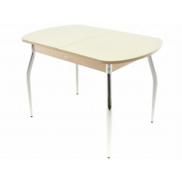 Стол «Ривьера» стекло СВ, молочный