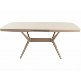 Стол «Оскар» 2м GLASS 140*90, стекло капучино, мокко