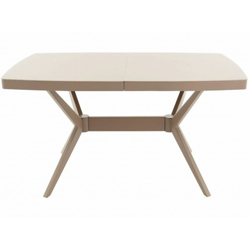 Стол «Оскар» 2м GLASS 140*90, стекло капучино, мокко