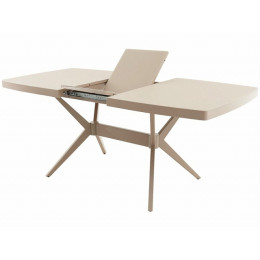 Стол «Оскар» 2м GLASS 140*90, стекло капучино, мокко