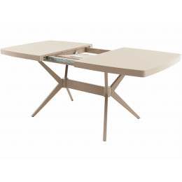 Стол «Оскар» 2м GLASS 140*90, стекло капучино, мокко