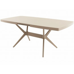 Стол «Оскар» 2м GLASS 140*90, стекло капучино, мокко