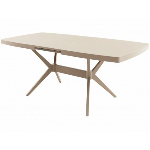 Стол «Оскар» 2м GLASS 140*90, стекло капучино, мокко