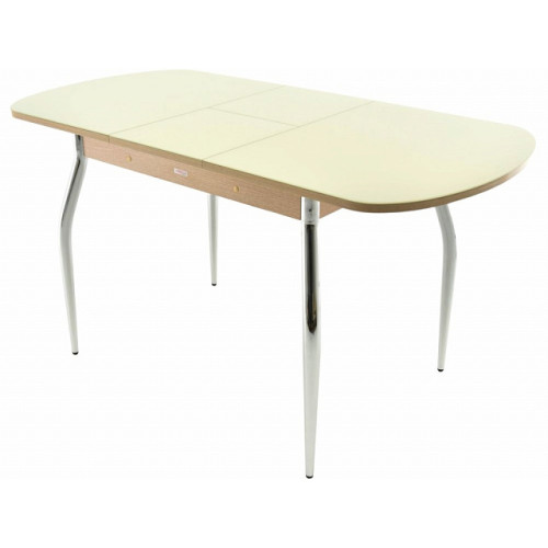 Стол «Ривьера» стекло СВ, молочный