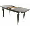 Стол «Сибарит» 140*80, эмаль черная с серебром