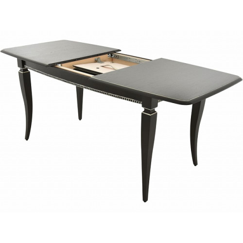 Стол «Сибарит» 140*80, эмаль черная с серебром