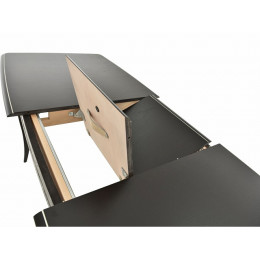 Стол «Сибарит» 140*80, эмаль черная с серебром