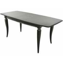 Стол «Сибарит» 140*80, эмаль черная с серебром