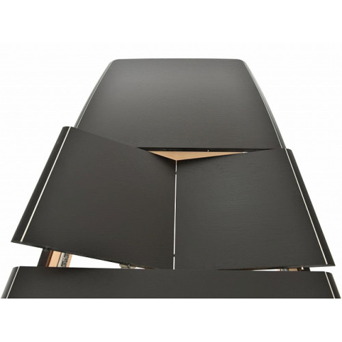 Стол «Сибарит» 140*80, эмаль черная с серебром