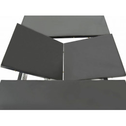 Стол «Ривьера» стекло СВ, черный