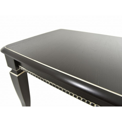 Стол «Сибарит» 140*80, эмаль черная с серебром