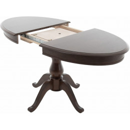 Стол «Фабрицио» эллипс 110*75, орех темный