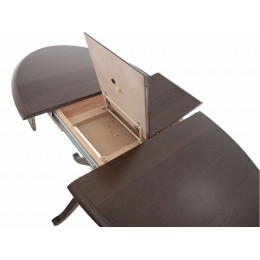 Стол «Фабрицио» эллипс 110*75, орех темный