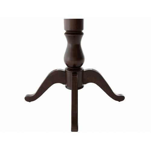 Стол «Фабрицио 1» GLASS (D 1000), орех темный