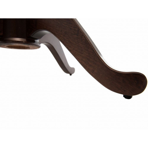 Стол «Фабрицио 1» GLASS (D 1000), орех темный