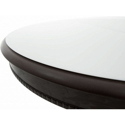 Стол «Фабрицио 1» GLASS (D 1000), орех темный