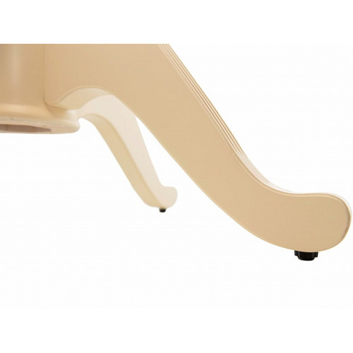 Стол «Фабрицио 1» GLASS (D 1000), слоновая кость