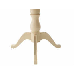 Стол «Фабрицио 1» GLASS (D 1000), слоновая кость