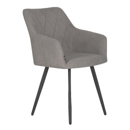 Стул обеденный DOBRIN ROBY (ЭМАЛЬ ЧЕРНЫЙ МУАР велюр Catania Cocoa)