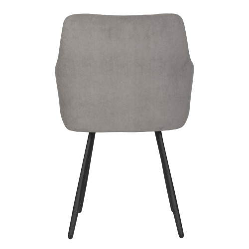 Стул обеденный DOBRIN ROBY (ЭМАЛЬ ЧЕРНЫЙ МУАР велюр Catania Cocoa)