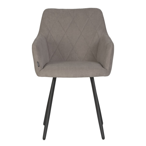 Стул обеденный DOBRIN ROBY (ЭМАЛЬ ЧЕРНЫЙ МУАР велюр Catania Cocoa)