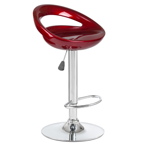 Стул барный DOBRIN DISCO (бордовый металлик)